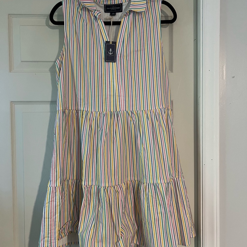 NWT Kiel James Patrick Striped Sleeveless Dress